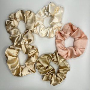 lovely satin scrunchies bundle set/scrunchies bundle/lovely scrunchies